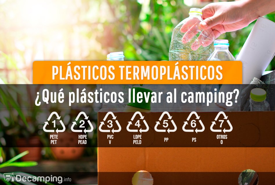 Tipos de plásticos y el ideal para el camping